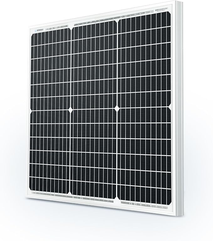 Renogy Solar Panel 50 Watt 12 Volt, High-Efficiency 50W Solar Panel Monocrystalline PV Module Power Charger for RV Marine Rooftop Farm Battery and Other Off-Grid Applications by RenogySolar