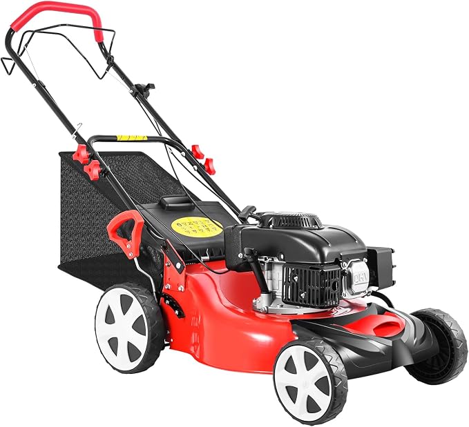 140CC Self-Propelled Lawn Mower, 5HP 4-Stroke Gas Lawn Mower with 8-Position Height 15.9-Gallon Bag Lightweight Grass Cutter for Yard & Garden 2800Rpm Pull Start by Unknown