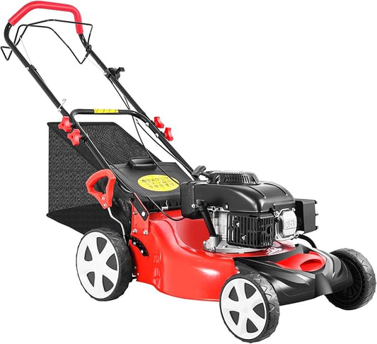 140CC Self-Propelled Lawn Mower, 5HP 4-Stroke Gas Lawn Mower with 8-Position Height 15.9-Gallon Bag Lightweight Grass Cutter for Yard & Garden 2800Rpm Pull Start by Unknown