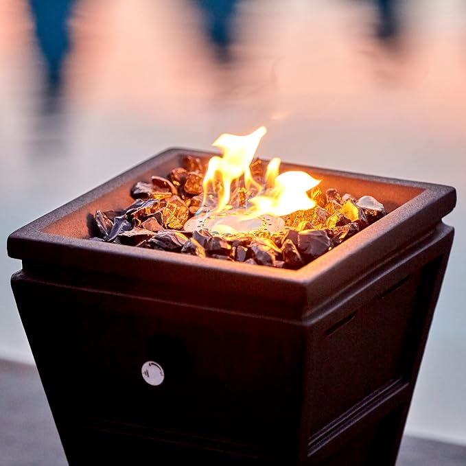 15" Gas Outdoor Fire Column from Endless Summer - Image 4