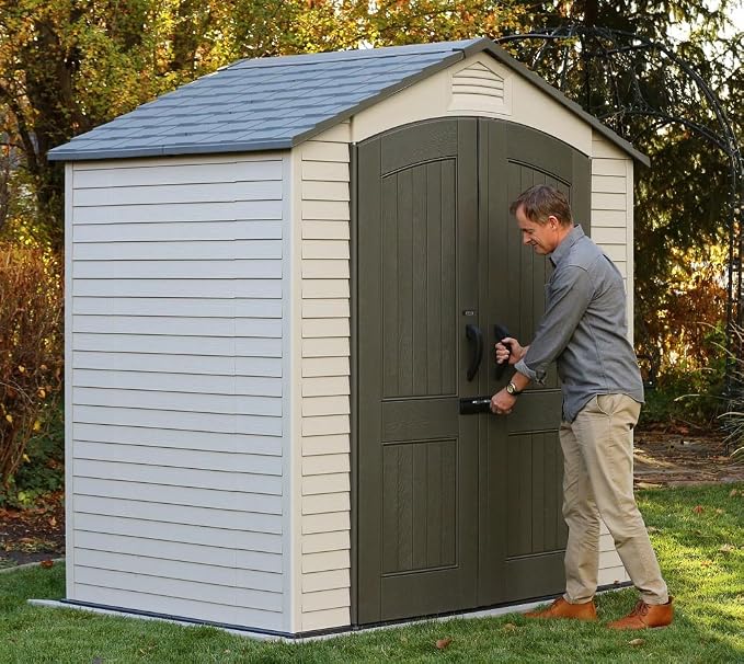 Lifetime 60057 Outdoor Storage Shed, 7 x 4.5' - Image 3