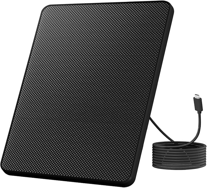 Birdfy 8W Solar Panel for Smart Bird Feeder Camera, Type-C Charger for Birdfy Feeder, 360° Adjustable Swivel Mount, IP65 Waterproof for Outdoors, 8W Continuously Power Supply (9.8ft Standard Cable) by Birdfy