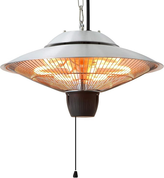 EnerG+ Infrared Electric Outdoor Heater - Hanging, Silver, Model:HEA-21524