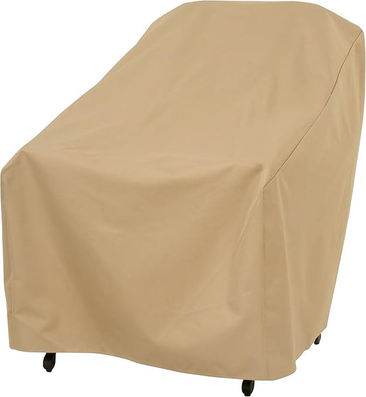 Modern Leisure Basics Patio Chair Cover - Weather-Resistant Fabric - Furniture Protection Perfect for Patio, Deck, and Porch - 27" L x 34" W x 31" H - Khaki by ModernLeisure-SafeguardYourLeisureLifestyle