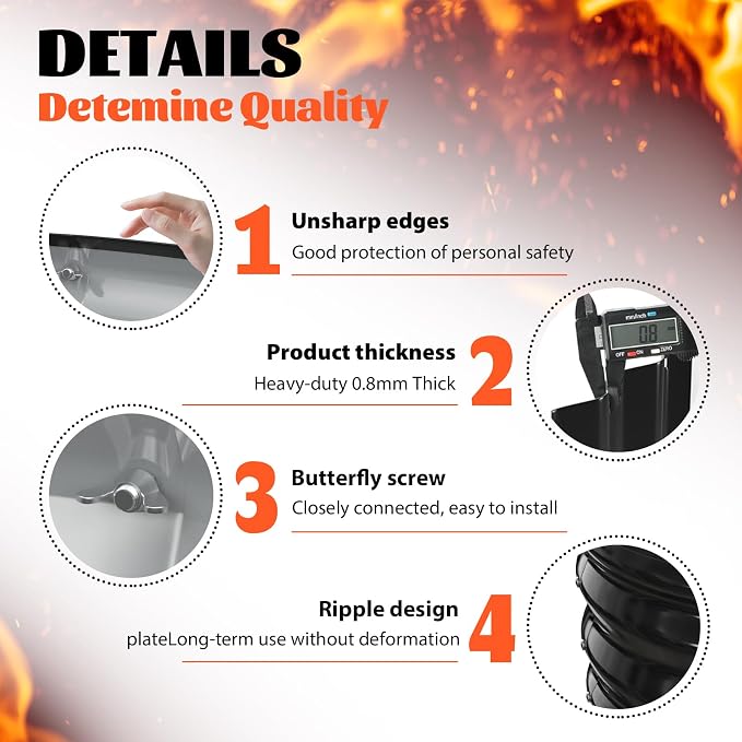 YSEJOMP 48 Inch Round Galvanized Fire Pit Ring/Fire Ring - Foldable and Perfect for Outdoor Gatherings and Campfires in The Yard/Garden/Park/Beach (Black+Gray, 4 FT Diameter+1.5 FT Tall) - Image 3