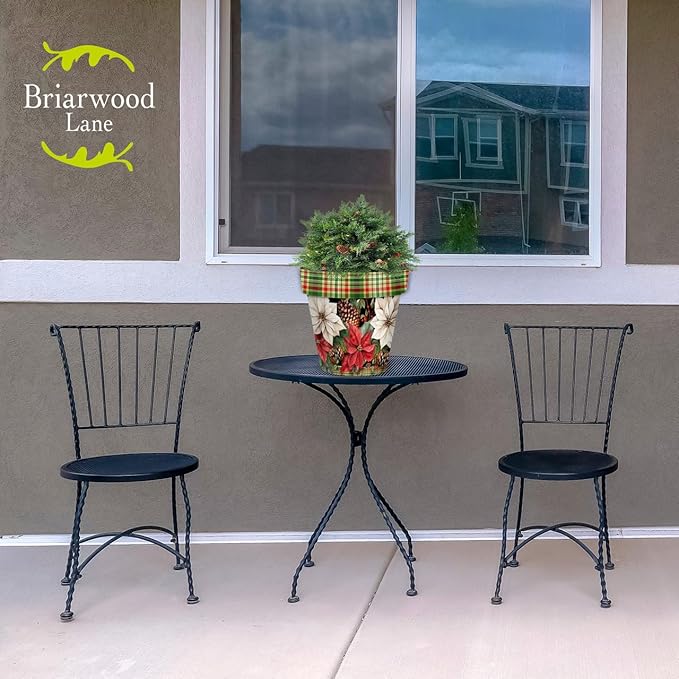 Briarwood Lane Mixed Poinsettias Medium Planter