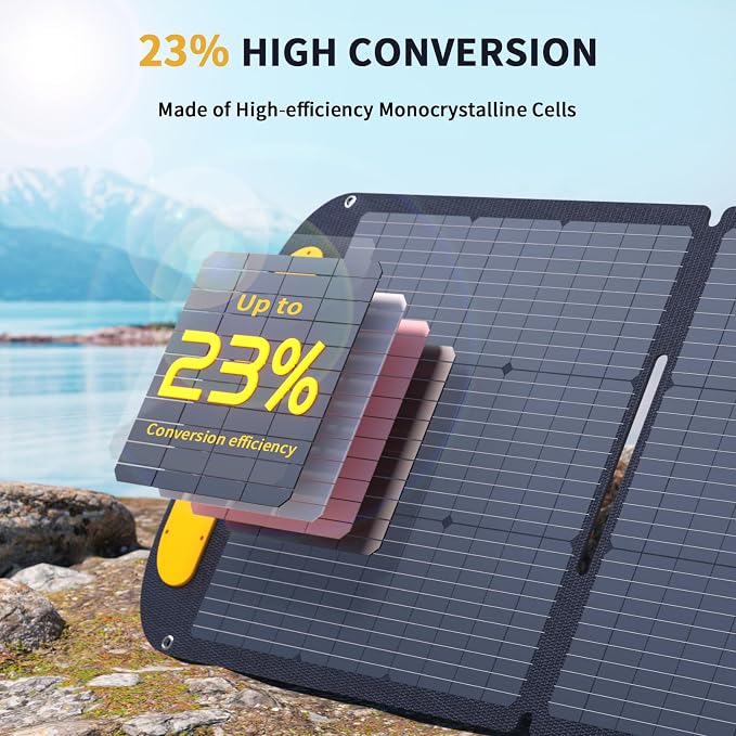VTOMAN Jump 600X Portable Power Station with 110W Solar Panel, 600W/299Wh LiFePO4 Battery Solar Generator, 1200W AC Outlet, PD 60W USB-C, 3x Regulated 12V/10A DC for RV, Outdoor Camping, Home Backup - Image 8
