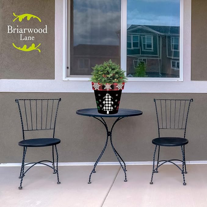 Briarwood Lane Checkered Trees Medium Planter