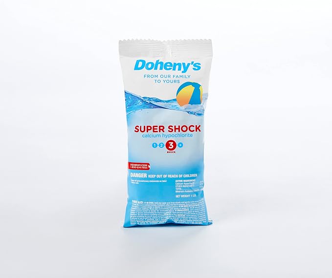 Doheny's Super Pool Shock | Pro-Grade Chlorine Shock, Quick-Dissolving, Fast-Acting 68% Cal-Hypo Granular Pool Shock | 24 x 1lb Bags, Proudly Made in the USA - Image 8