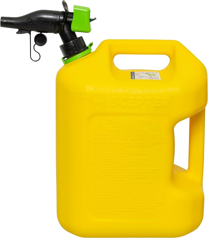 Scepter FSCD552 Fuel Container with Spill Proof SmartControl Spout, Yellow Diesel Can, 5 Gallon - Image 5