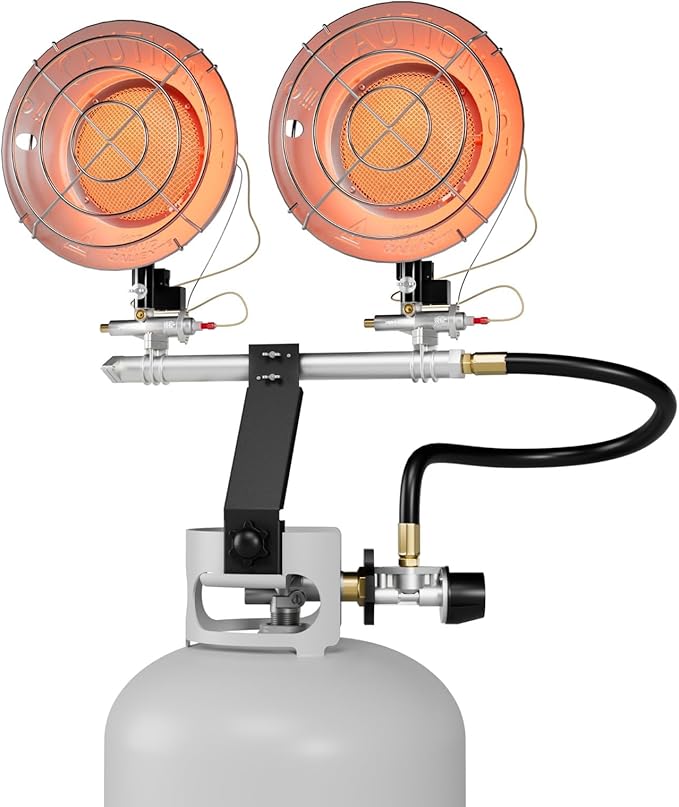 30,000 BTU Double Tank Top Portable Propane Radiant Heater