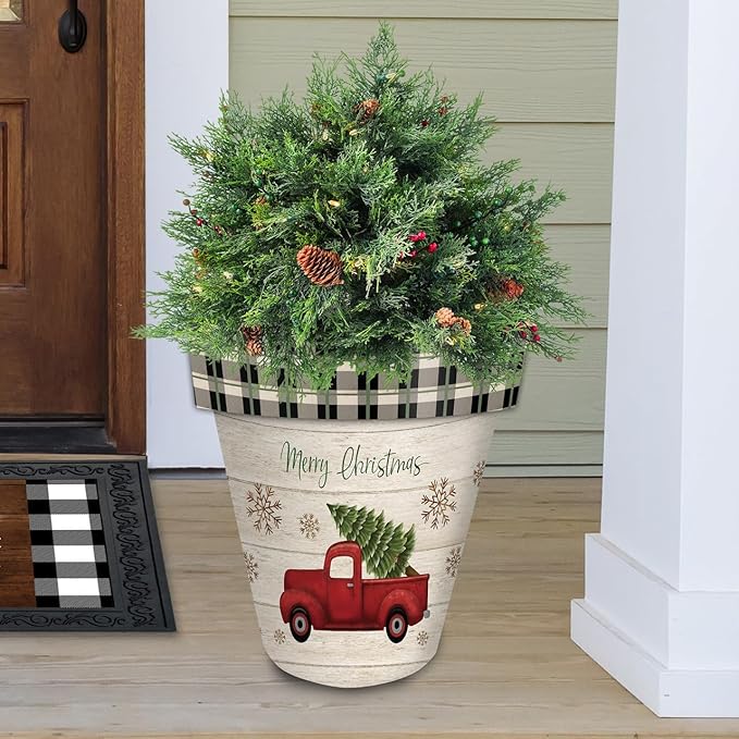 Briarwood Lane Merry Christmas Pickup Truck Large Planter