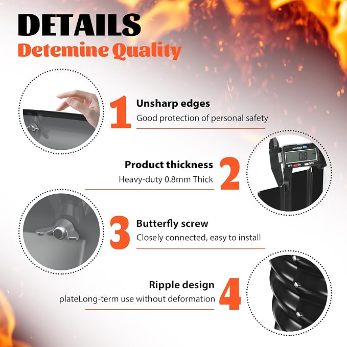 YSEJOMP 40 Inch Round Galvanized Fire Pit Ring/Fire Ring - Foldable and Perfect for Outdoor Gatherings and Campfires in The Yard/Garden/Park/Beach (Black+Gray, 3.3 FT Diameter+1.5 FT Tall) - Image 4