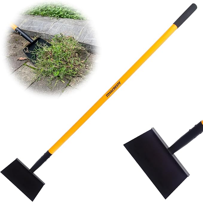 Multifunctional Cleaning Shovel, Heavy Duty Flat Snow Shovel Ice Breaker Tool for Removal Snow Weeding -51Inch by ZOYACREATE