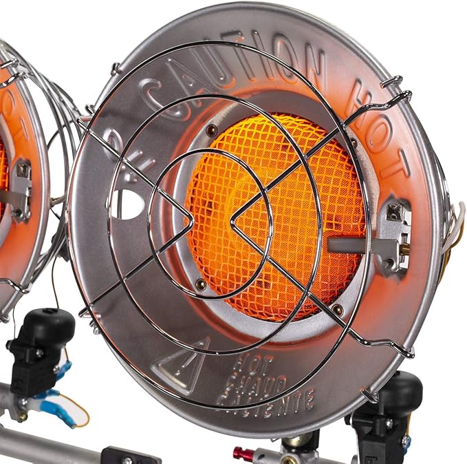 XtremepowerUS 30,000 BTU Propane Tank Top Heat Infrared Heater Burner Propane Heater LPG Use for Camping, Patios, Jobsite Backyard and More