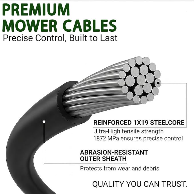 115-8439 Brake Cable for Toro 20333, 20333C, 20373, 20376, 20958,fits 22" Recycler Lawn Mower Replaces 290-923 - Image 2