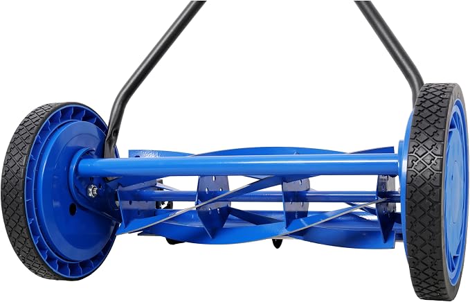 16in Push Lawn Mower, Push Reel Lawn Mower, Blue Color - Image 5