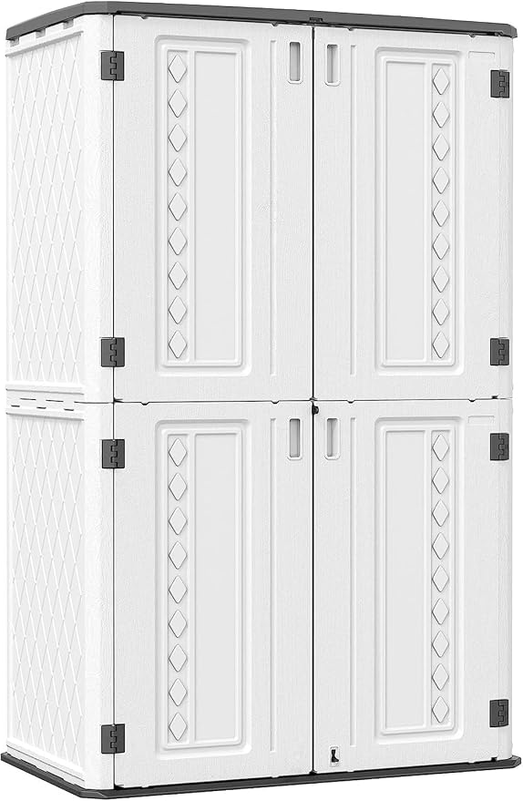 KINYING Metal Laminate Shelving Kit for Kinying Vertical Storage Cabinet, with Screw and Nuts, 68” x 46” x 15”(Color: Black) - Image 5