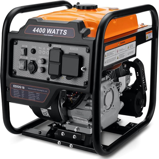 Oxseryn Power Equipment 4400 Watts Inverter Generator Gas Powered, Portable Open Frame Generator, Low Noise with ECO Mode, RV Ready, Emergency Home Backup by OXSERYN