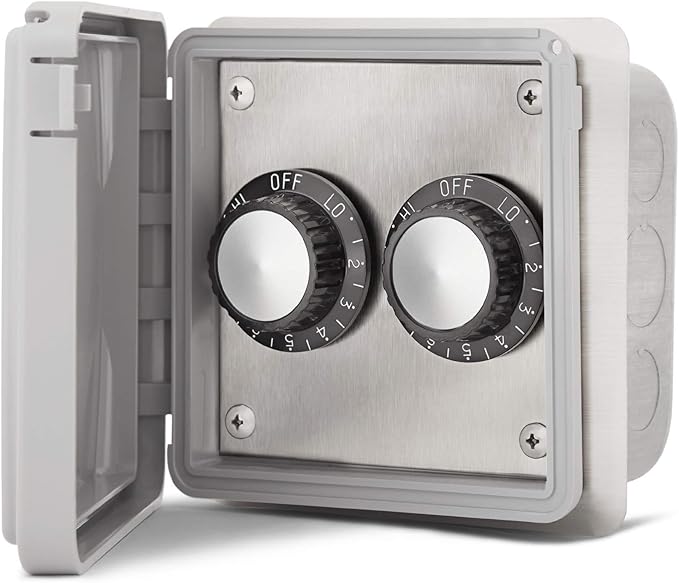 Infratech INF Input Regulator 14-4215 Dual Flush Mount with Weatherproof Cover