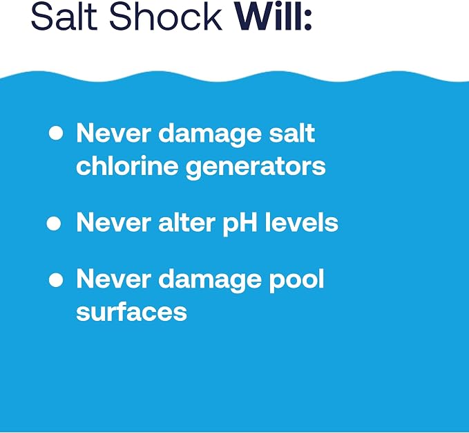 HTH 52047 Swimming Pool Care Salt Shock, Stabilized Chlorinator, 1 dose Treats 10000 gallons, 5x12oz Packets (Pack of 6) - Image 6