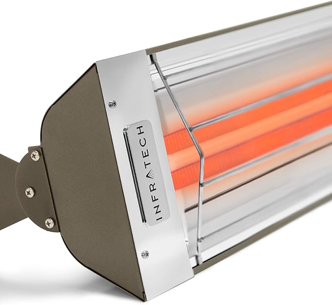 Infratech WD-6024 BR Stainless Steel 61.25” Dual Element Fixture 6000 Watt, 240 Volt, Bronze Finish