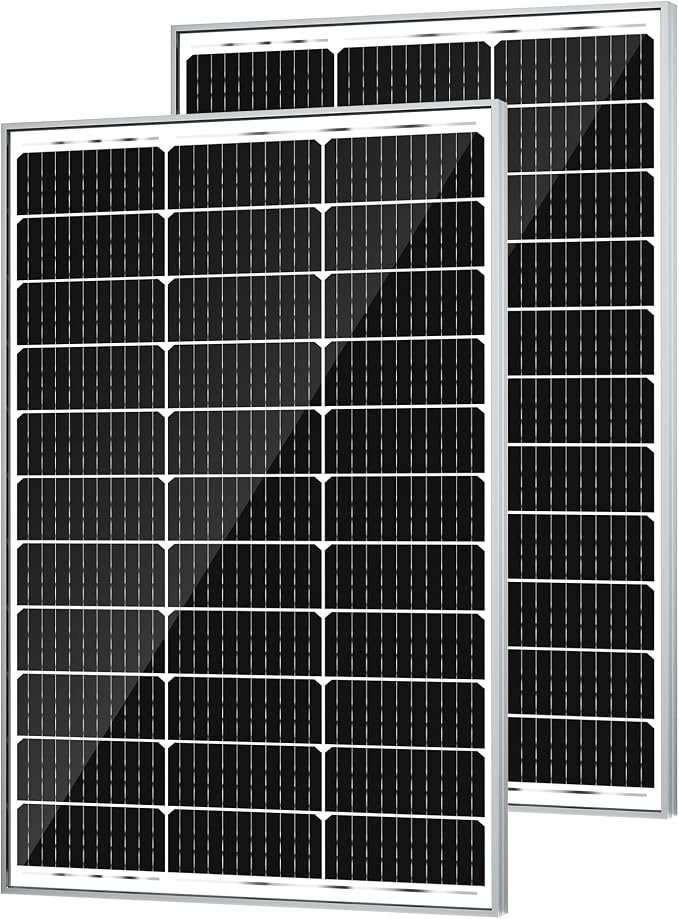 SOLPERK 200 Watt Solar Panels, 2PCS 12V 100 Watt Solar Panel High-Efficiency, 200W Solar Panel for Home, RV, Camping, Marine, Rooftop, Off-Grid Applications by SOLPERK-WeNeverStop