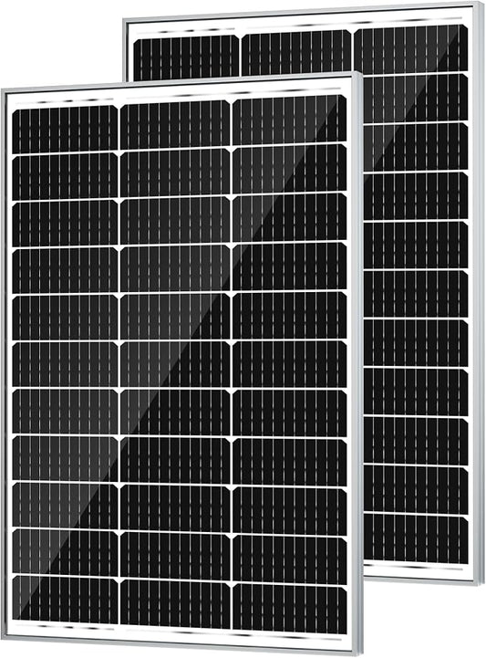 SOLPERK 200 Watt Solar Panels, 2PCS 12V 100 Watt Solar Panel High-Efficiency, 200W Solar Panel for Home, RV, Camping, Marine, Rooftop, Off-Grid Applications by SOLPERK-WeNeverStop