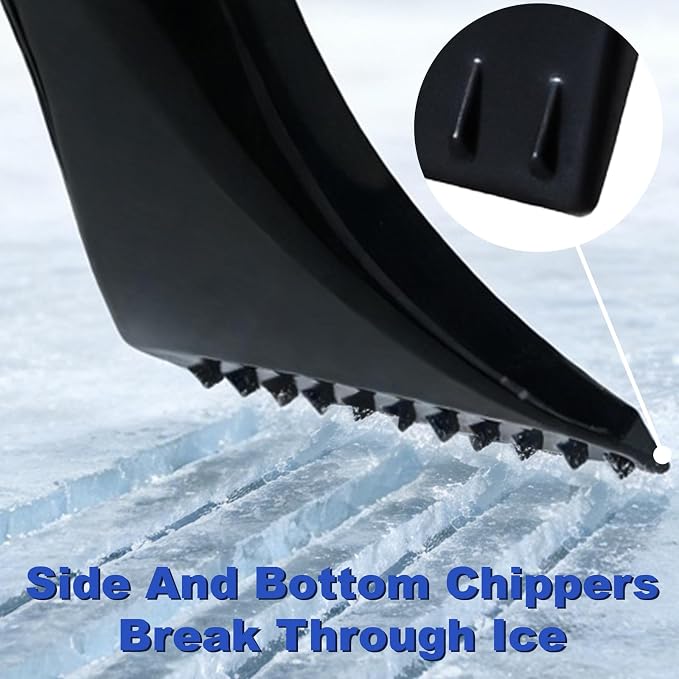 Conliwell 8.74" Car Windshield Snow and Ice Scraper Head Detachable Ergonomic Foam Grip Snow Shovel, Suitable for Removing Snow from Cars, Trucks, SUVs, and Other Heavy-Duty Vehicles???SXS-LL-1??? - Image 4