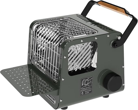 Naturehike Portable 3-in-1 Camping Heater, 3750 BTU Butane Tent Heater with Insulated Shelf & Handle