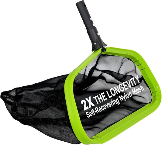 Sepetrel,Pool Net,Professional Swimming Pool Leaf Skimmer Nets for Cleaning with Nylon Deep Bag,Heavy Duty Aluminum Frame & Handle Rake(Pole Not Included) by Sepetrel