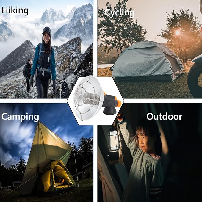 Outdoor Heaters, Portable Camping Heater for Tents Mini Outdoor Butane Heater Golf Cart Heater for Garage, Camping, Picnic