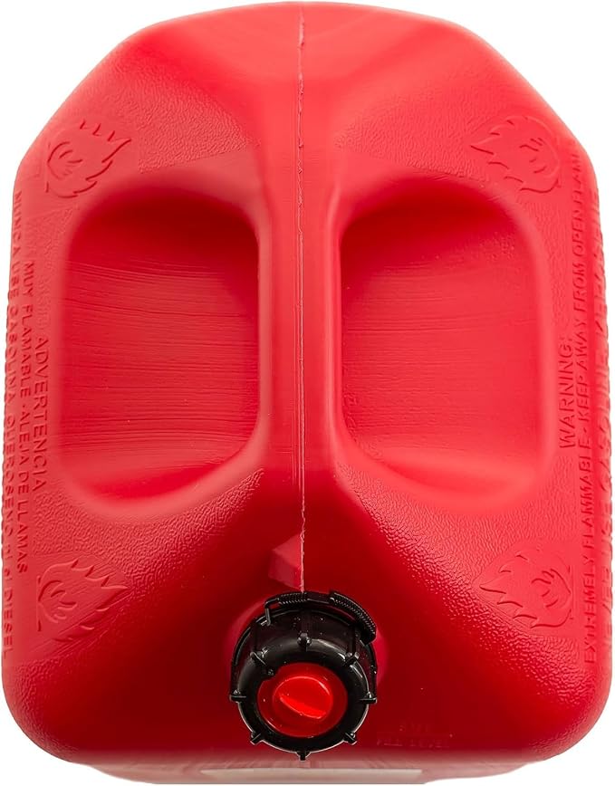 Midwest Can Company 5610 5 Gallon Gas Can Fuel Container Jugs w/Spout (2 Pack) - Image 7