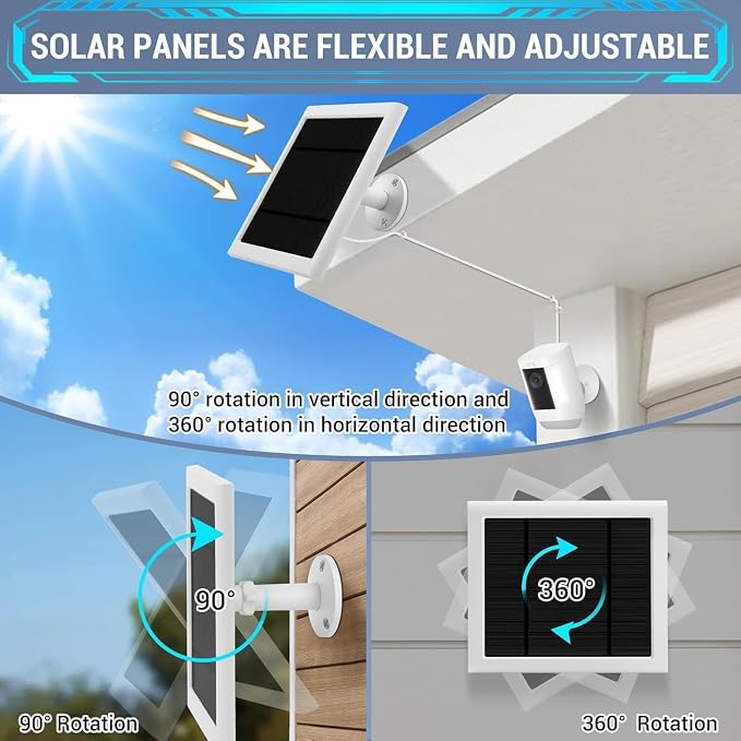 Solar Panel Outdoor for Ring (white-5pack) - Image 3