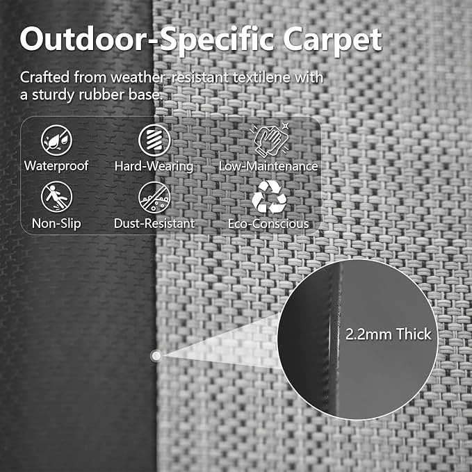 Domi 6x11FT Lean to Resin Shed, Plastic Outdoor Storage Shed with Carpet, Outside Storage Building for Garden Tools, Bike, Lawn Mower, Yard - Image 5