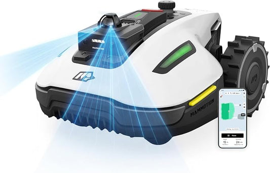 (2026 Upgrade) Mammotion YUKA mini 2 1000H Robotic Lawn Mower Reception 0.25 Acre, 360° LiDAR + AI Vision, 45% Slope, DropMow, Smart Battery Management,Cutting Heights 2.0"-3.5" by MAMMOTION