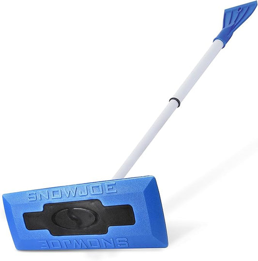 Snow Joe 18" Telescoping Snow Broom & Ice Scraper for Cars, No-Scratch Foam Brush - Long and Extendable Ice Removal Tool for Car Window and Automotive Windshield, SJBLZD by SnowJoe