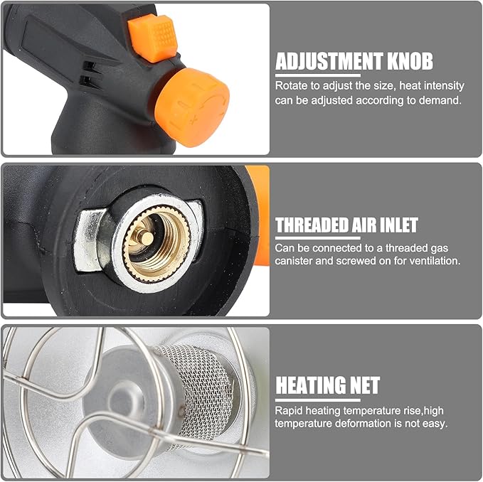 Outdoor Heaters, Portable Camping Heater for Tents Mini Outdoor Butane Heater Golf Cart Heater for Garage, Camping, Picnic