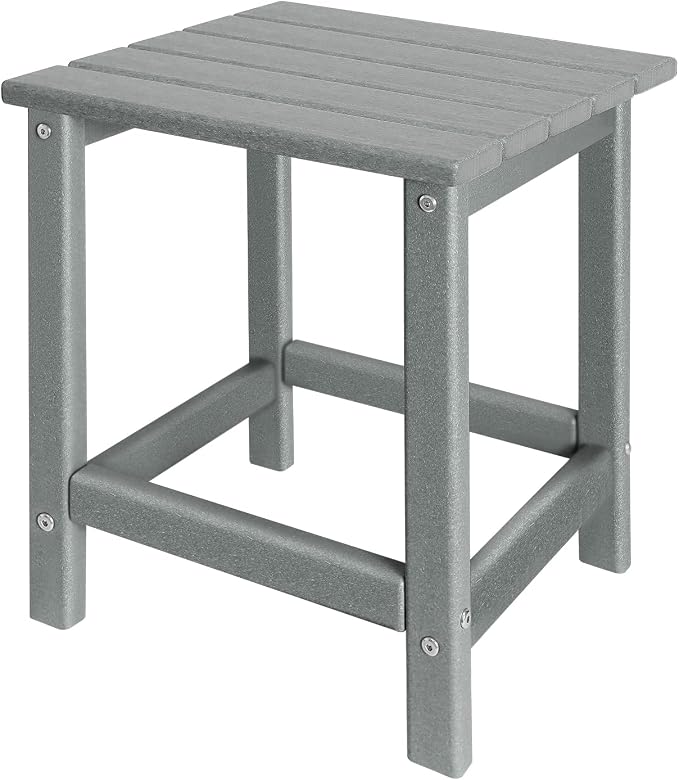GARDENSTAR Outdoor Side Tables Adirondack, HDPE Small Table for Patio,Outside End Table for Porch, Deck, Pool, Weather Resistant/Easy Maintenance by GARDENSTAR
