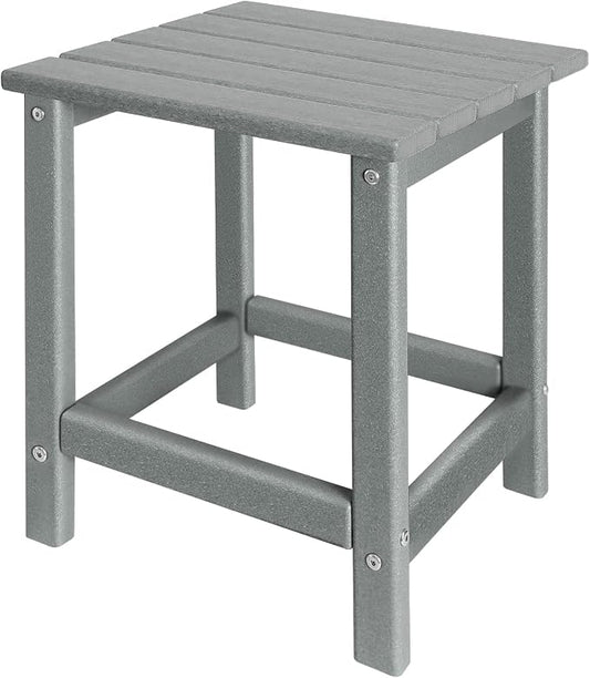 GARDENSTAR Outdoor Side Tables Adirondack, HDPE Small Table for Patio,Outside End Table for Porch, Deck, Pool, Weather Resistant/Easy Maintenance by GARDENSTAR