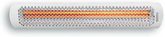 Bromic Tungsten Smart Heat 6000W Electric Patio Heater – Dual Element Infrared, 220V-240V, White Finish – BH0420013