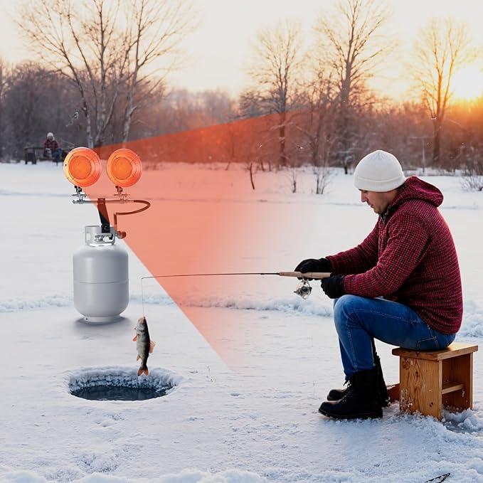 30,000 BTU Double Tank Top Portable Propane Radiant Heater