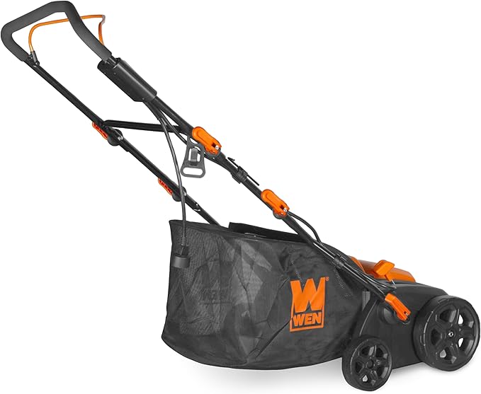Wen 15-Inch 15-Amp 2-in-1 Electric Dethatcher and Scarifier with Collection Bag (DT1526) - Image 4