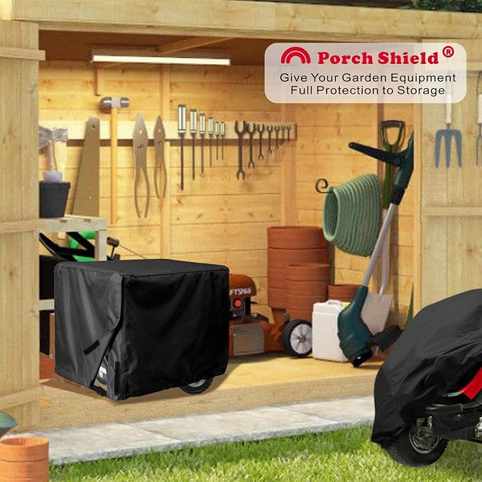 Porch Shield Waterproof Universal Generator Cover 35 x 26 x 28 inch, for Most Generators 5000-12000 Watt, Black - Image 7