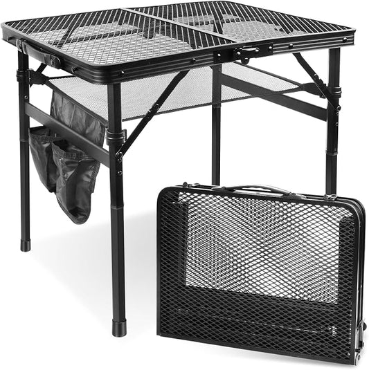 E EASTSTORM Folding Picnic Table for Grill Outdoor Camping Table with Portable Mesh Bag, Compact & Foldable for Easy Storage - Great for Picnic, Garden, Patio, Dining, BBQ, Party, Market 2Ft by EEASTSTORM