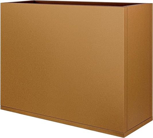 36"x12"x28" Corten Steel Planter Box, Rustic Metal Planter with Drainage Holes, Rust & Weather Resistant for Patio Garden Indoor Outdoor Commercial Use