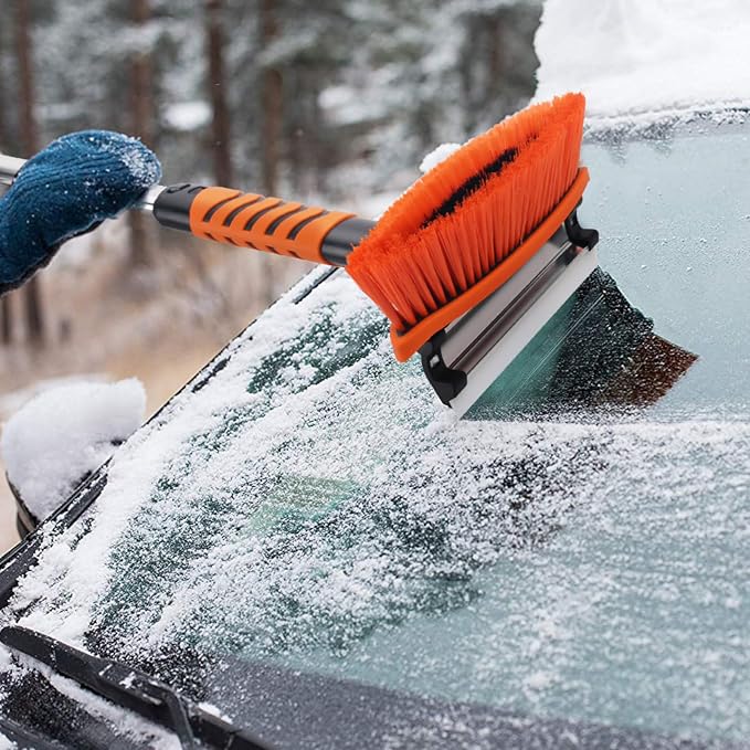 KeFanta Snow Removal Brush and Ice Scrapers for Car Windshield, 3 in 1 Heavy Duty 42'' Extendable Broom for SUV and Truck Window, Automotive Winter Accessories - Image 6