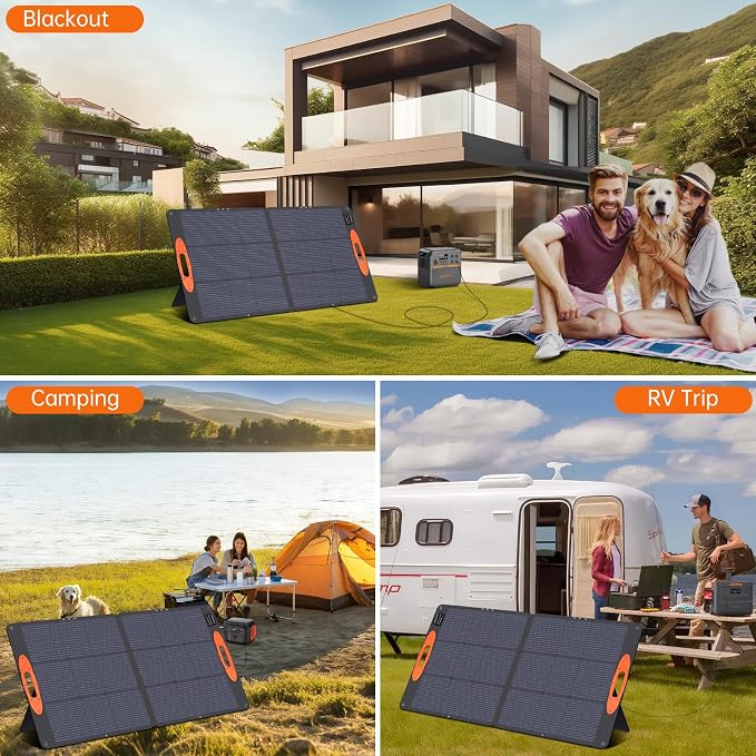 SOKIOVOLA N-Type 16BB 110W Portable Solar Panel for EF/Jackery/Bluetti/Anker Power Station, 25% High Efficiency ETFE Foldable Solar Panel Charger IP68 Waterproof for Outdoor Camping RV - Image 8
