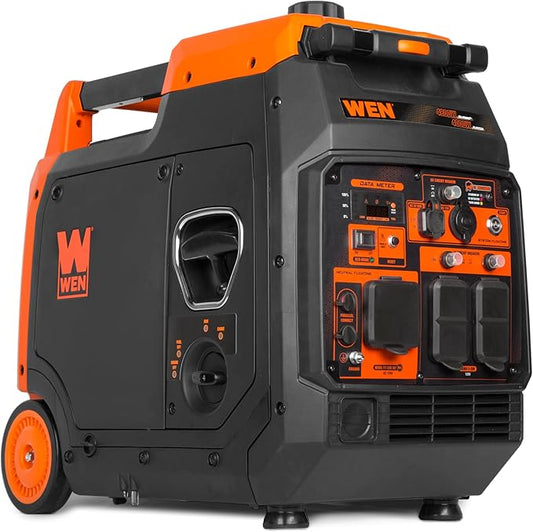 WEN 4800-Watt Portable Inverter Generator, Electric Start, RV-Ready, Quiet and Lightweight with Fuel Shut Off and CO Watchdog (56480iX) by WEN