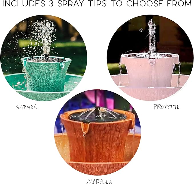 Bernini Alba Cordless Water Fountain - 26" Battery Powered Water Fountains Outdoor or Indoor for Garden, Patio, Deck, Porch and Home, Requires No Cords or Plumbing, with 3-in-1 Finial (Terracotta)
